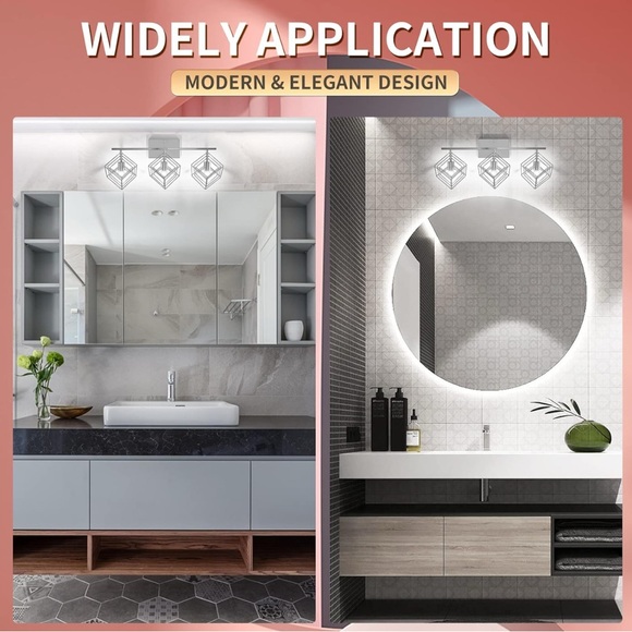 Bathroom Vanity Light with 3 Bulbs Bathroom Light Fixture - Picture 4 of 8